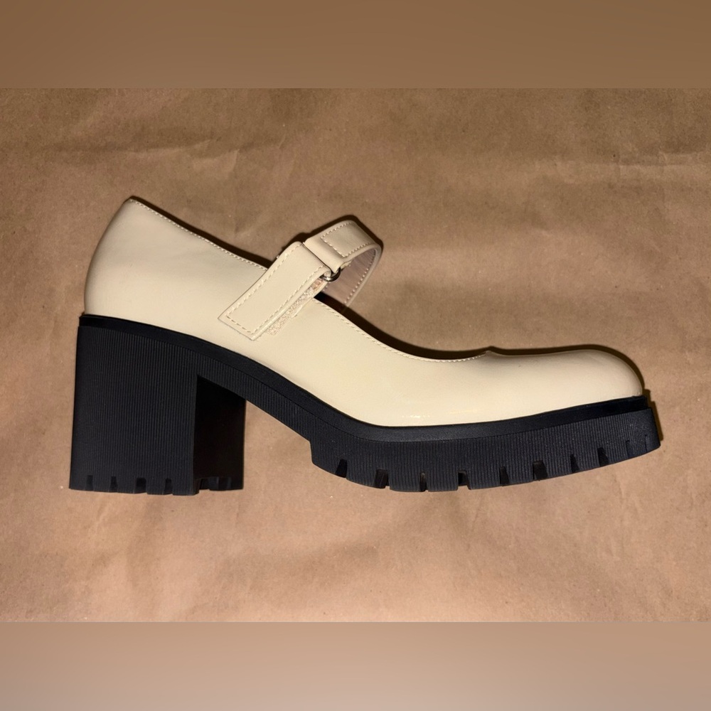Sun + Stone, Cream, Chunky, Mary Jane, Platform Shoes - Picture 8 of 12